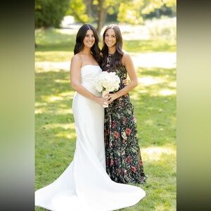 Ramy Brook Idella Ruffle Halter Gown - size 4 - Mint Condition